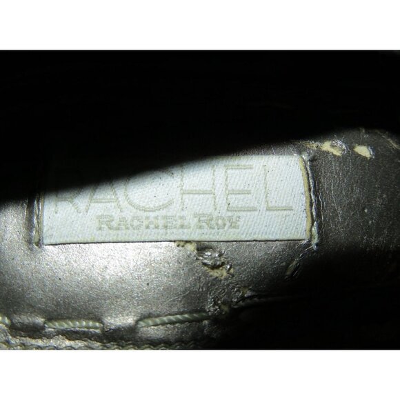 RACHEL ROY Kirstyn Black Suede T-Strap with Tiger Stripe Platform Screw Heels 7 - Picture 11 of 12